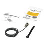 StarTech Cable de Seguridad para Portátil con Candado de Combinación de 4 Dígitos para Ranura Wedge, 2m, Negro/Plata, CABLE LOCK FOR WEDGE SLOT