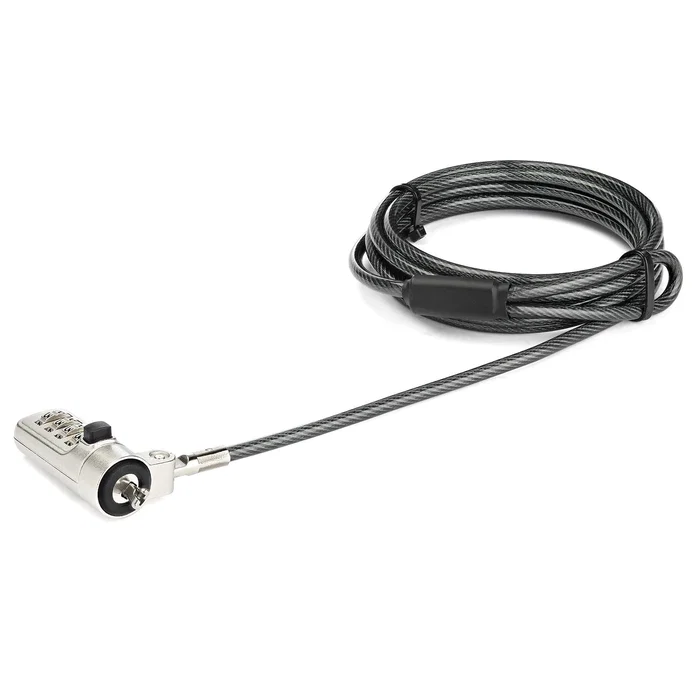 StarTech Cable de Seguridad para Portátil con Combinación de 4 Dígitos y Ranura Wedge