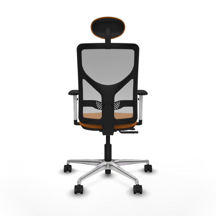 PIQUERAS Y CRESPO Silla de oficina Motilla Naranja y Gris