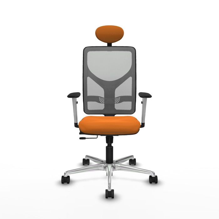 PIQUERAS Y CRESPO Silla de oficina Motilla Naranja y Gris