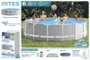 Intex Piscina Desmontable Redonda Prism Frame 457x122 cm