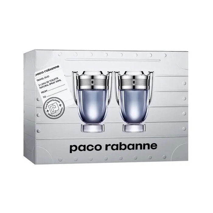 Paco Rabanne Invictus Travel Duo - Eau de Toilette Vaporizador 50 ml para Hombre - Fragancia Masculina Paco Rabanne Invictus Travel Duo - Eau de Toilette Vaporizador 50 ml para Hombre - Fragancia Masculina