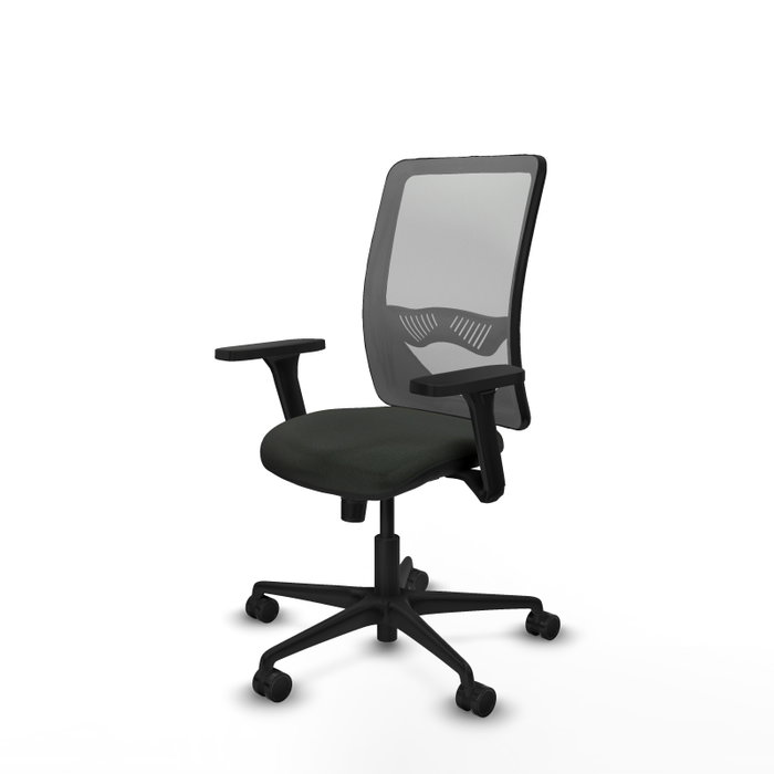 PIQUERAS Y CRESPO Silla de oficina Zulema con mecanismo Sincro, brazos 3D y malla Gris