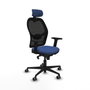 PIQUERAS Y CRESPO Silla de oficina Jorquera Azul Marino y Negro