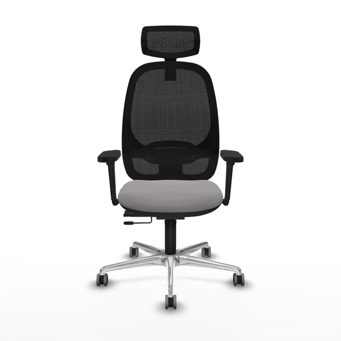 PIQUERAS Y CRESPO Silla de oficina Cilanco Gris con Malla Negra PIQUERAS Y CRESPO Silla de oficina Cilanco Gris con Malla Negra