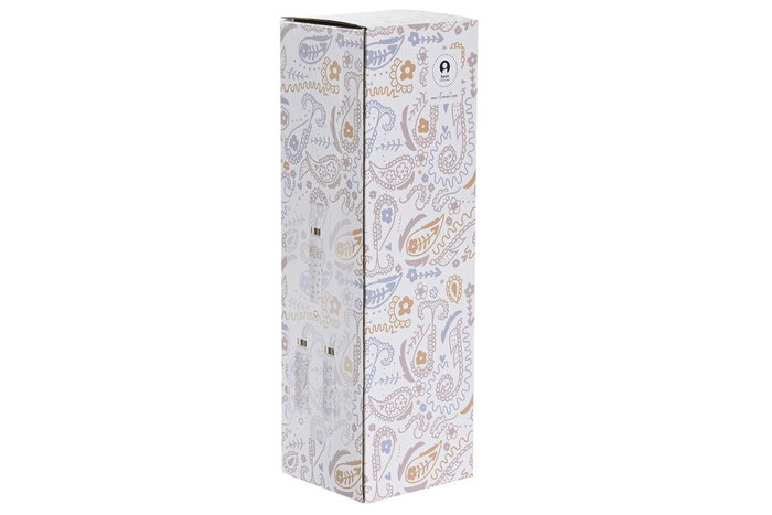 DKD Home Decor Botellas de Borosilicato Bandana Pastel Surtidas de 550ml, Pack de 3 DKD Home Decor Botellas de Borosilicato Bandana Pastel Surtidas de 550ml, Pack de 3