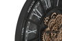 DKD Home Decor Reloj de Pared Loft Negro Hierro 7 x 75 x 75 cm