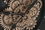 DKD Home Decor Reloj de Pared Loft Negro Hierro 7 x 75 x 75 cm