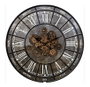 DKD Home Decor Reloj de Pared Loft Negro Hierro 7 x 75 x 75 cm