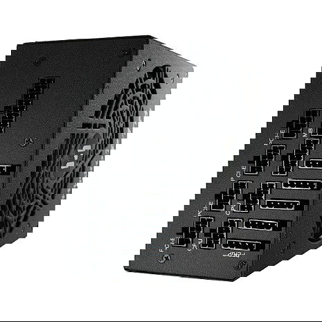 FSP HYDRO PTM PRO 850 - Fuente de Alimentación ATX 850W 80 Plus Platinum, Certificación ATX 2.52, Totalmente Modular, Ventilador 135 mm, Negro