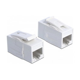 DeLOCK 86299 Módulo Keystone RJ45 Hembra Cat.6a UTP Blanco
