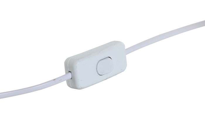 DKD Home Decor Lámpara Sobremesa Moderno Blanco Porcelana Algodón 33 x 55 x 33 cm