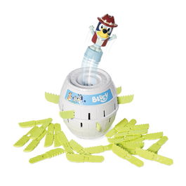 Bizak Juego de Mesa Salta Bluey 30693659, Juego de Habilidad con Figura y Espadas para Niños a Partir de 4 Años, de 2 a 4 Jugadores