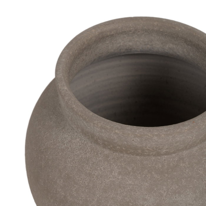 Macetero Gris Cerámica Decoración 28 X 28 X 23 cm