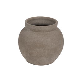 Macetero Gris Cerámica Decoración 28 X 28 X 23 cm