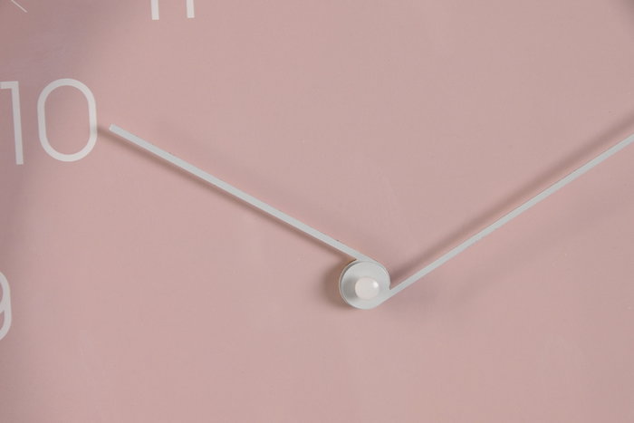 DKD Home Decor Reloj de Pared Scandi Rosa Palo Verde Menta PVC 4 x 30 x 30 cm (2 Unidades)