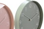 DKD Home Decor Reloj de Pared Scandi Rosa Palo Verde Menta PVC 4 x 30 x 30 cm (2 Unidades)