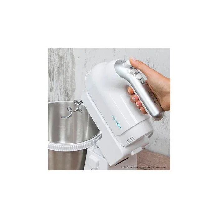 Cecotec PowerTwist 500 Steel Plata y Blanco