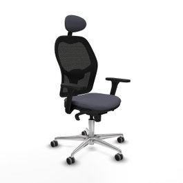 PIQUERAS Y CRESPO Silla de oficina Jorquera Gris oscuro/Negro