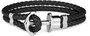 Paul Hewitt Pulsera de Cuero Negra PH-L-S-B-S