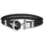 Paul Hewitt Pulsera de Cuero Negra PH-L-S-B-S