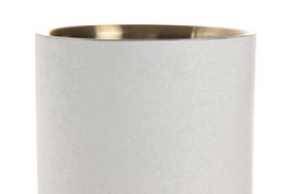 DKD Home Decor Enfriador Worldfa 25 Botella Blanco Dorado Inox 12 x 12 x 18 cm