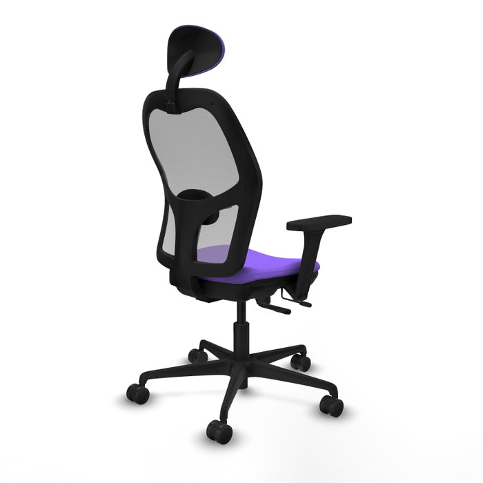 PIQUERAS Y CRESPO Silla de oficina Jorquera con mecanismo Sincro/Traslack, Tela Lila y Malla Gris PIQUERAS Y CRESPO Silla de oficina Jorquera con mecanismo Sincro/Traslack, Tela Lila y Malla Gris