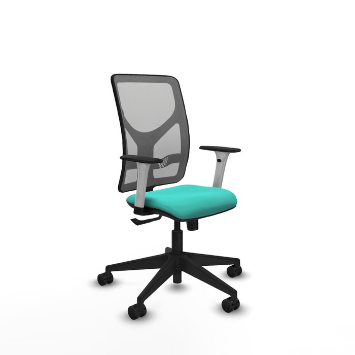 PIQUERAS Y CRESPO Silla de oficina Motilla con mecanismo Sincro, Turquesa y Gris PIQUERAS Y CRESPO Silla de oficina Motilla con mecanismo Sincro, Turquesa y Gris