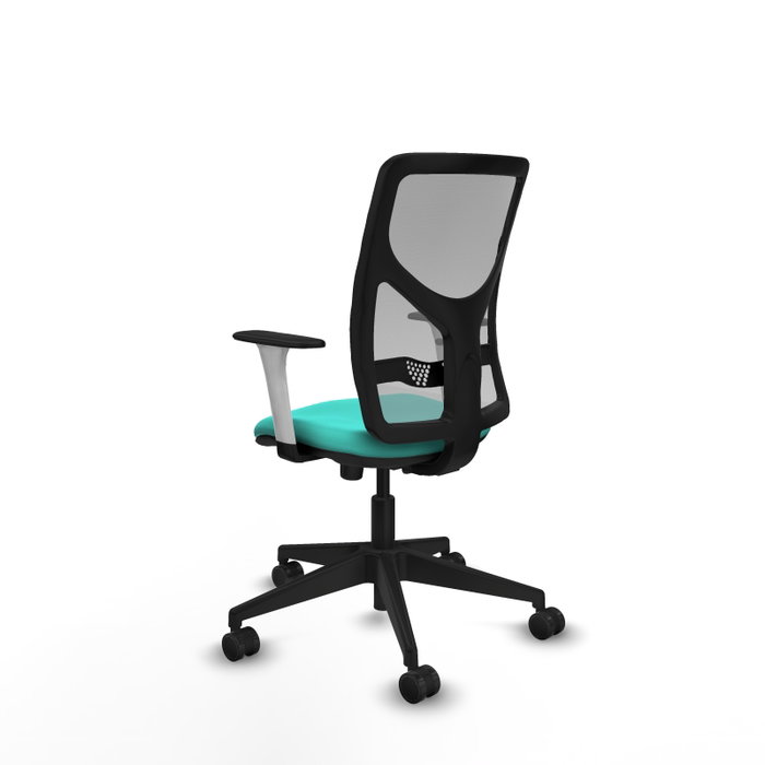 PIQUERAS Y CRESPO Silla de oficina Motilla con mecanismo Sincro, Turquesa y Gris PIQUERAS Y CRESPO Silla de oficina Motilla con mecanismo Sincro, Turquesa y Gris