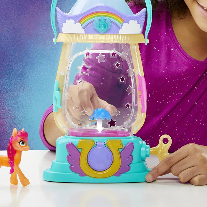 Hasbro My Little Pony Farol Mágico F3329 Sunny - Proyector de luz, multilingüe inglés, francés, alemán, italiano, portugués, español