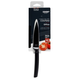 Cook Concept Cuchillo Negro Hoja Acero Inoxidable 10 cm