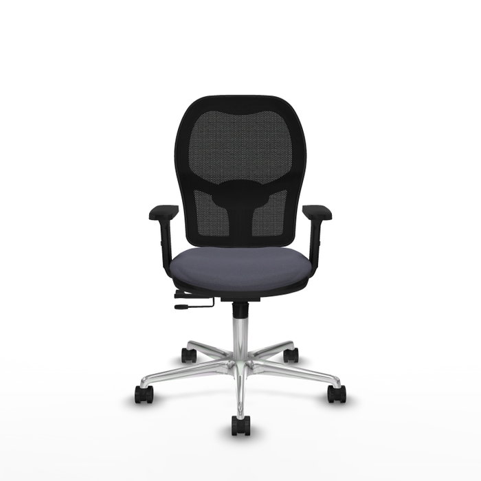 PIQUERAS Y CRESPO Silla de oficina Jorquera con mecanismo Sincro/Traslack, Gris oscuro y Negro PIQUERAS Y CRESPO Silla de oficina Jorquera con mecanismo Sincro/Traslack, Gris oscuro y Negro