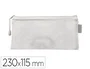 Liderpapel Bolsa Zipper Bag Poliester Transpirable Multiusos 230x115 mm Blanco
