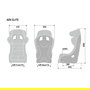 Sparco Asiento ADV Elite Homologado FIA 8862-2009 para Calle y Competición, Modelo 2015 Referencia S00849ZNR