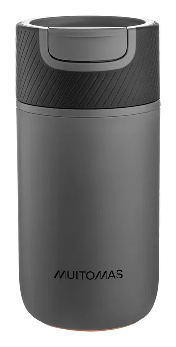 Muitomas Never Fall Down Botella de Agua 350 ml Negro