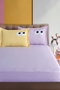 L'essentiel linge de maison Juego de Sábanas Dobles Lila 160x200 cm 65% Algodón 35% Poliéster 120 Hilos Confortable Suave Duradero