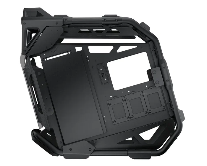 Cougar CGR-5LMSB Caja Midi Tower Negro ATX/CEB/EATX, con Ventana Lateral, Iluminación RGB Azul/Verde/Rojo, 5 Bahías 2.5", USB 3.2 Gen 2 Tipo-C, incluye 3 Ventiladores