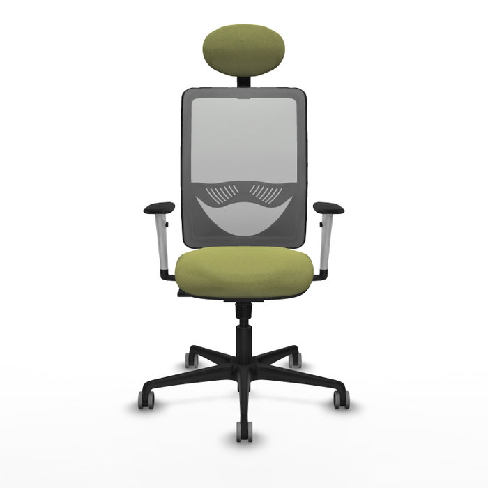 PIQUERAS Y CRESPO Silla de oficina Zulema con mecanismo Sincro, Verde oliva y Gris PIQUERAS Y CRESPO Silla de oficina Zulema con mecanismo Sincro, Verde oliva y Gris