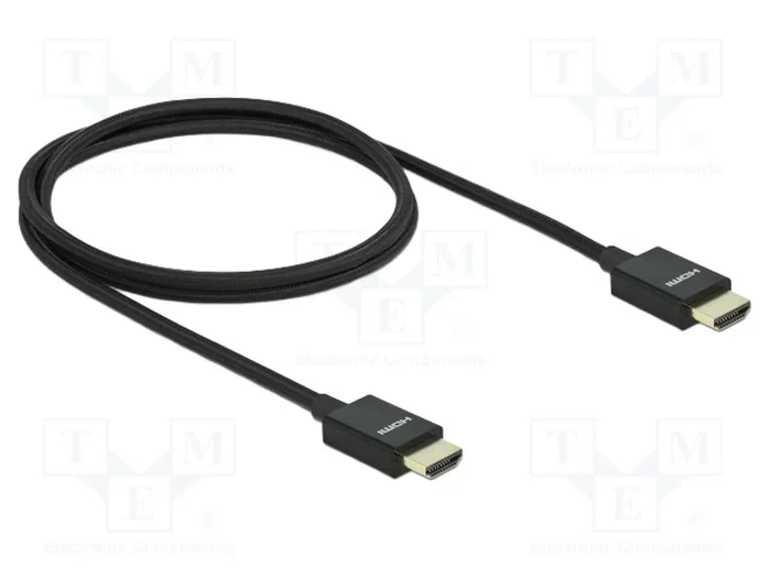 DeLOCK Cable HDMI Coaxial 48 Gbps 8K 60 Hz Negro 1 m