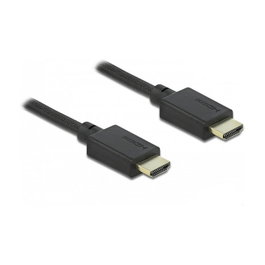 DeLOCK Cable HDMI Coaxial High Speed 48 Gbps 8K 60 Hz Negro 1 m