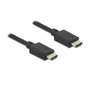 DeLOCK Cable HDMI Coaxial High Speed 48 Gbps 8K 60 Hz Negro 1 m