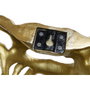 DKD Home Decor Decoración de Pared Elefante Dorado en Resina