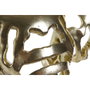 DKD Home Decor Decoración de Pared Elefante Dorado en Resina