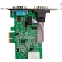 StarTech.com PEX2S953 Tarjeta Adaptadora Interna PCI Express a Serie de 2 Puertos RS232 UART 16950, 921.6Kbps, con Soporte Bajo Perfil, Compatible con Windows y Linux
