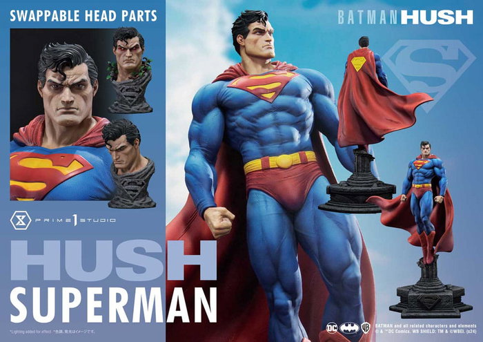 DC Comics Estatua Ultimate Premium Masterline Series 1/4 Batman: Hush (Comic) Superman Bonus Version 77 cm