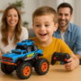 Crazon Monster Truck Radio Control 2 en 1 Transformable en Lanzador Azul