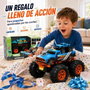 Crazon Monster Truck Radio Control 2 en 1 Transformable en Lanzador Azul