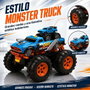 Crazon Monster Truck Radio Control 2 en 1 Transformable en Lanzador Azul