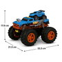 Crazon Monster Truck Radio Control 2 en 1 Transformable en Lanzador Azul
