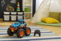 Crazon Monster Truck Radio Control 2 en 1 Transformable en Lanzador Azul